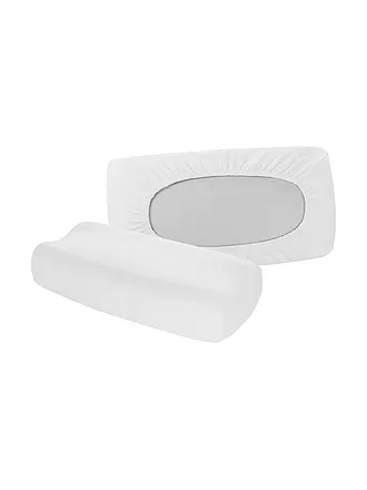 FLEURESSE | Federa per cuscino in jersey "Vital Comfort" 40x60cm (Bleu) | weiss